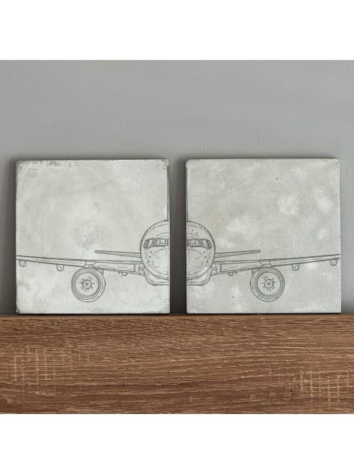 Aircraft front view - 2db-os felakasztható betonkép