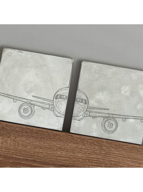 Aircraft front view - 2db-os felakasztható betonkép