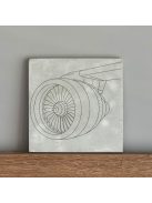 Aviation/ Turbine - felakasztható betonkép