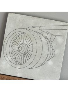 Aviation/ Turbine - felakasztható betonkép