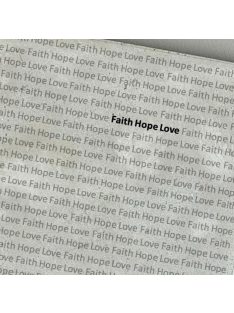 Faith, Hope, Love - felakasztható betonkép