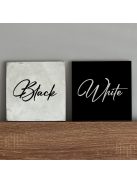 Black and White - 2db-os felakasztható betonkép