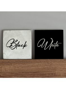 Black and White - 2db-os felakasztható betonkép