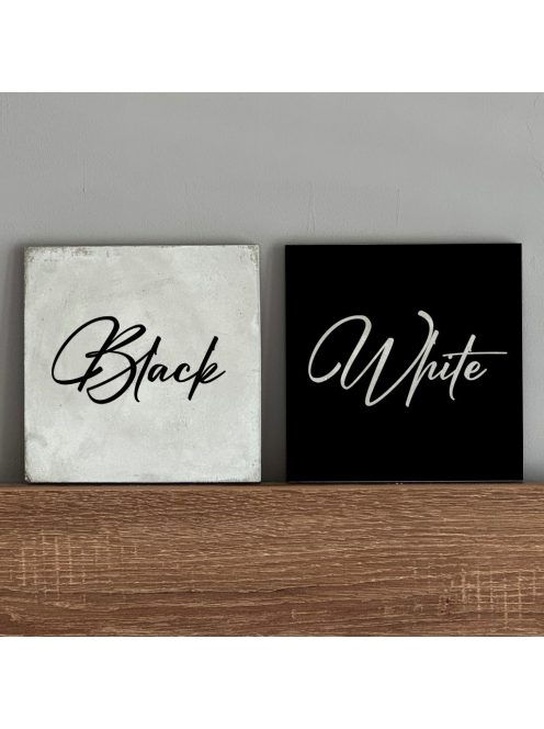 Black and White - 2db-os felakasztható betonkép