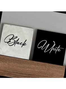 Black and White - 2db-os felakasztható betonkép