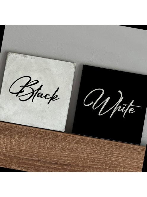 Black and White - 2db-os felakasztható betonkép