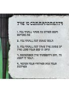 The 10 Commandments/ 10 parancsolat - felakasztható betonkép - 2 db-os