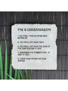 The 10 Commandments/ 10 parancsolat - felakasztható betonkép - 2 db-os