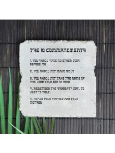  The 10 Commandments/ 10 parancsolat - felakasztható betonkép - 2 db-os