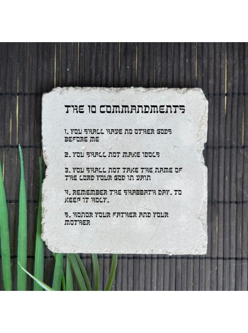 The 10 Commandments/ 10 parancsolat - felakasztható betonkép - 2 db-os