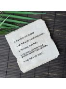 The 10 Commandments/ 10 parancsolat - felakasztható betonkép - 2 db-os