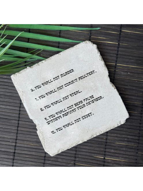 The 10 Commandments/ 10 parancsolat - felakasztható betonkép - 2 db-os