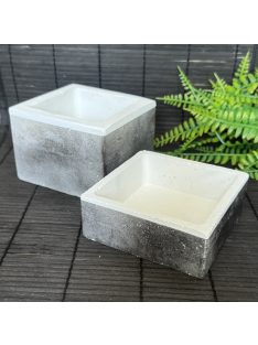   Asztali rendszerező szett - "smokey" színben, fehér belsővel - 2db-os