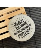 Poháralátét - Isten szava nincs bilincsbe verve!