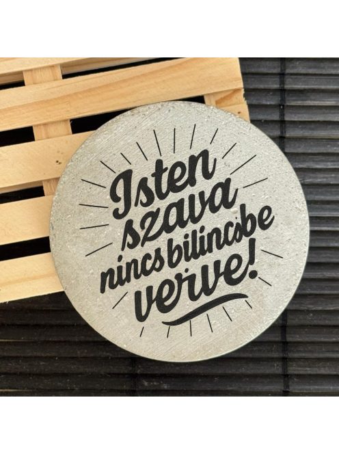 Poháralátét - Isten szava nincs bilincsbe verve!